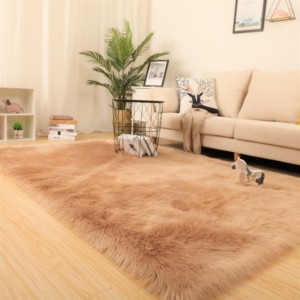 Tappeto moderno rettangolo di feltro di tela di spessore a pelo lungo di nuovo da comodino camera da letto di lana di agnello tappeto <span class=keywords><strong>tappeti</strong></span> e <span class=keywords><strong>tappeti</strong></span> di pelliccia del faux - Product Image 2