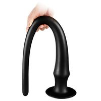 YIJI Plug anal en silicone à queue extra longue, bâton de massage pour stimulation anale et masturbation féminine, produit sexuel pour adultes