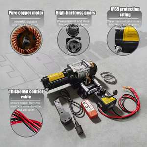 Cabrestante eléctrico resistente de 12000lb 220V con cuerda de alambre de acero para uso automático - Product Image 2