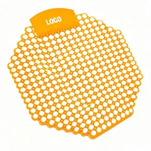 Alfombrillas Desodorantes Hexagonales para Urinarios con Logotipo y Fragancia Personalizados, Impresión Serigráfica para Uso Promocional - Product Image 1