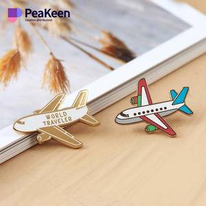 Tùy Chỉnh Cứng Men Kim Loại Máy Bay Máy Bay Ve Áo Pins Trong Xác Minh Men Pins De Aviones Nhà Sản Xuất - Product Image 2