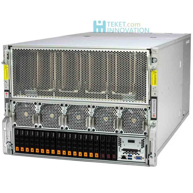 Supermicro SYS-821GE-TNHR 4th Gen Intel Xeon Scalable Processors, 350W TDP, DDR5-4800, 10 PCIe Gen 5.0 X16, SATA NVMe, 10 Fans