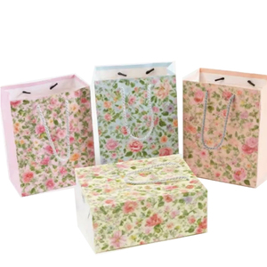 Bolsa de transporte de compras con asa trenzada de papel Kraft blanco y marrón con logotipo impreso - Product Image 6