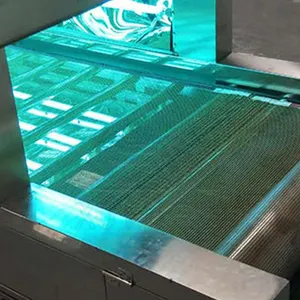 Correia transportadora de ar resfriada uv máquina de secagem