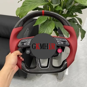 Volant de direction en cuir et fibre de carbone pour <span class=keywords><strong>Audi</strong></span> A3 A4l A5 A6l A7 A8 Q5 Q3 Q8 <span class=keywords><strong>Tt</strong></span> R8, <span class=keywords><strong>prix</strong></span> de gros d'usine - Product Image 2