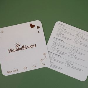Custom Design With Your Logo Nail Display Paper Card Print Wholesale Luxury Necklace Cards for Small Business - Product Image 4
