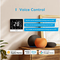 Thermostat de chauffage, de refroidissement et de ventilation pour climatiseur, thermostat de ventilo-convecteur, vanne, 3 vitesses de ventilateur, 2 flexibles, carré, pour hôpital