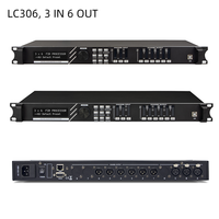 Processeur de sonorisation professionnel FIR DSP LC306 3 entrées 6 sorties LC408 4 entrées 8 sorties 500 MHz Dual Core PEQ GEQ DEQ avec contrôle USB et LAN