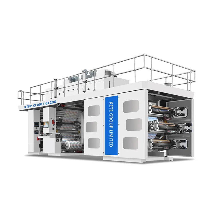 CI Flexo 인쇄 기계 제조업체 중앙 드럼 Flexographic 인쇄 프레스 판매용 중앙 인상 Flexo 프레스