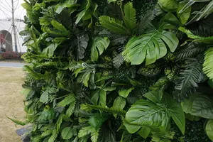 シミュレーショングリーン植物壁結婚披露宴装飾背景壁屋外活動装飾芝人工植物壁