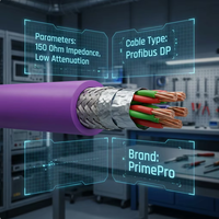 Câble Profibus DP haute vitesse 12 Mbps RS485 blindé gaine violette compatible Siemens pour communication industrielle et automatisation