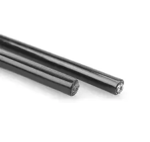 Cuerda de alambre de acero galvanizado de alto carbono directo de fábrica Corte de cable recubierto de PVC negro Servicios de procesamiento de soldadura Estándar ISO