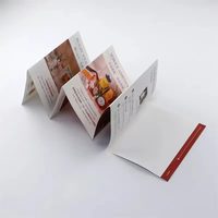 Brochure tri-pliée personnalisée à prix avantageux, dépliant publicitaire de haute qualité, papier couché 157 g/m², papier offset, carton, impression UV