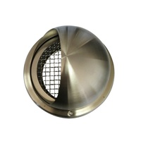 Capot de ventilation mural en acier inoxydable avec pare-pluie et moustiquaire pour la ventilation