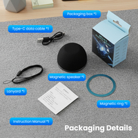 Petit haut-parleur Bluetooth, mini haut-parleur sans fil portable, basses magnétiques, audio, taille de poche, stéréo, appariement