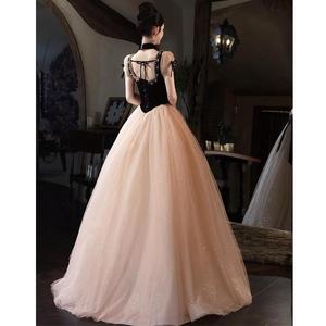 S01026L 2026 nouvelle mode français Hepburn Style robe de princesse <span class=keywords><strong>en</strong></span> fuite rêve étoilé robe de soirée élégante - Product Image 5