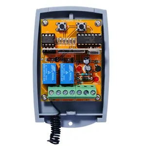 ユニバーサルRF2チャンネルレシーバーDC9-30V互換ローリングコードコントローラーワイヤレスリモコンスイッチ
