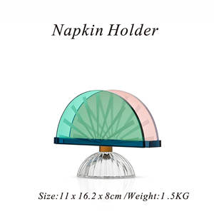 Porta Servilletas Redondo de Cristal K9 con Diseño Zen Asiático, Ecológico, de 11 cm de Diámetro, Precio al por Mayor en Europa - Product Image 2