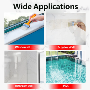 Rouleau de film transparent imperméable auto-adhésif anti-UV, pour <span class=keywords><strong>terrasse</strong></span> en béton, balcon, protection contre l'humidité - Product Image 4