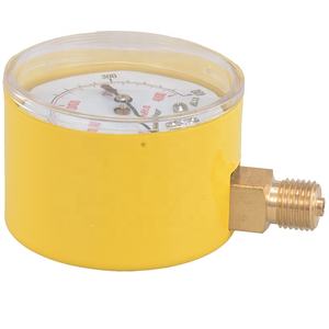 डबल-एक y63 बोर्डन ट्यूब कम दबाव गेज कई कार्य कम माउंट कनेक्शन पीतल आंतरिक 400 एमबार डबल स्केल - Product Image 2