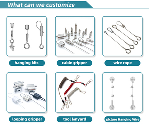Nhà Máy Giá Trần Gắn Ánh Sáng Lịch Thi Đấu Các Bộ Phận Cáp Looping Gripper Cho Chiếu Sáng Treo Hệ Thống - Product Image 4