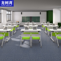 Table de conférence moderne, bureau de réunion pliable pour économiser de l'espace, mobilier de bureau scolaire, bureau d'entraînement informatique