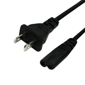 Factory Customized Procurement Wholesale 2 Round Pin Power Cord Plug Power Cord