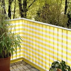 Farbstreifen HDPE Garden Sun Shade Kunststoff Mesh Balkon Net Shade Sails