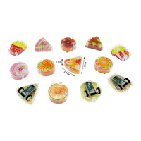 Kinder Clear Cover Pull Back Auto Spielzeug Kleine Reibung Kuchen Burger Pommes Frites Autos Spielzeug für 50MM Kapsel