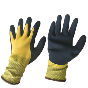 قفازات عمل شتوية من YEEHO قفازات أمان مقاومة للماء للخدمة الشاقة مع رمل مطاطي بوليستر لاتكس نخيل حرارية للاستخدام في ورش العمل - Product Image 6