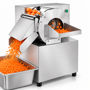 Cortadora de Verduras Eléctrica Multifuncional de Acero Inoxidable Comercial para Rebanar, Triturar y Cortar en Cubos Patatas, para Uso en Restaurantes y Cocinas - Product Image 2