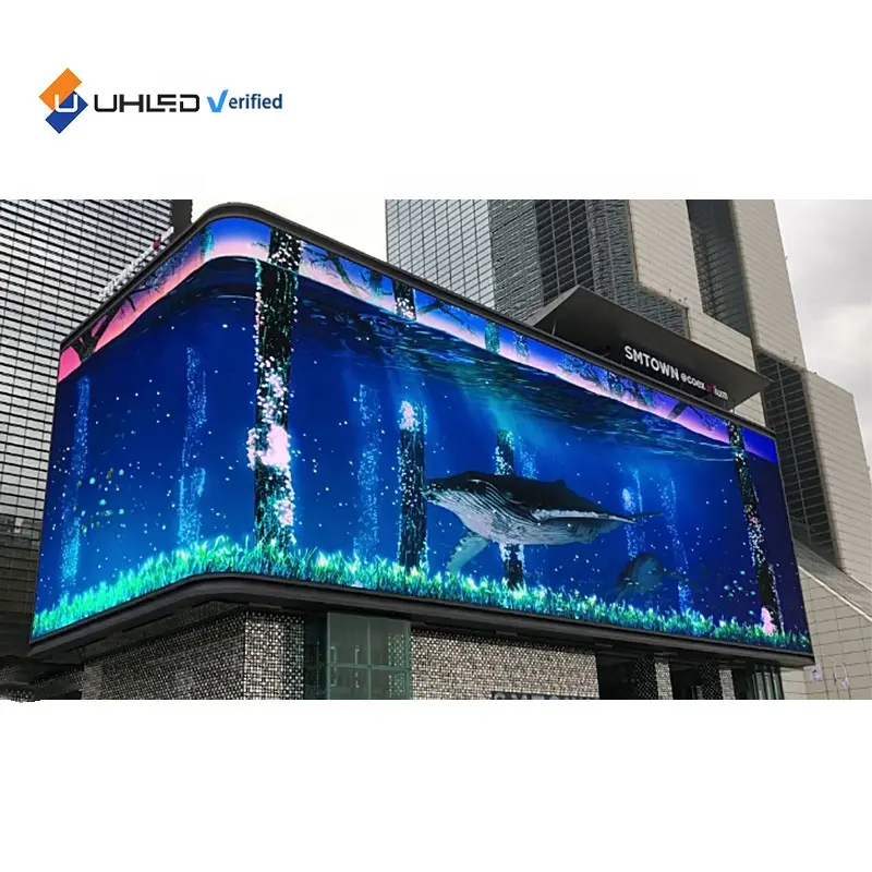 Açık su geçirmez güneş koruyucu yüksek çözünürlüklü ekran büyük ekran duvar yüklemek led reklam panosu açık led ekran