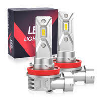 Ampoules de phares LED H11 super lumineuses de qualité automobile CSP3570 2000lm 6000k, feux antibrouillard blanc/jaune IP67 pour voitures, vente en gros directe usine