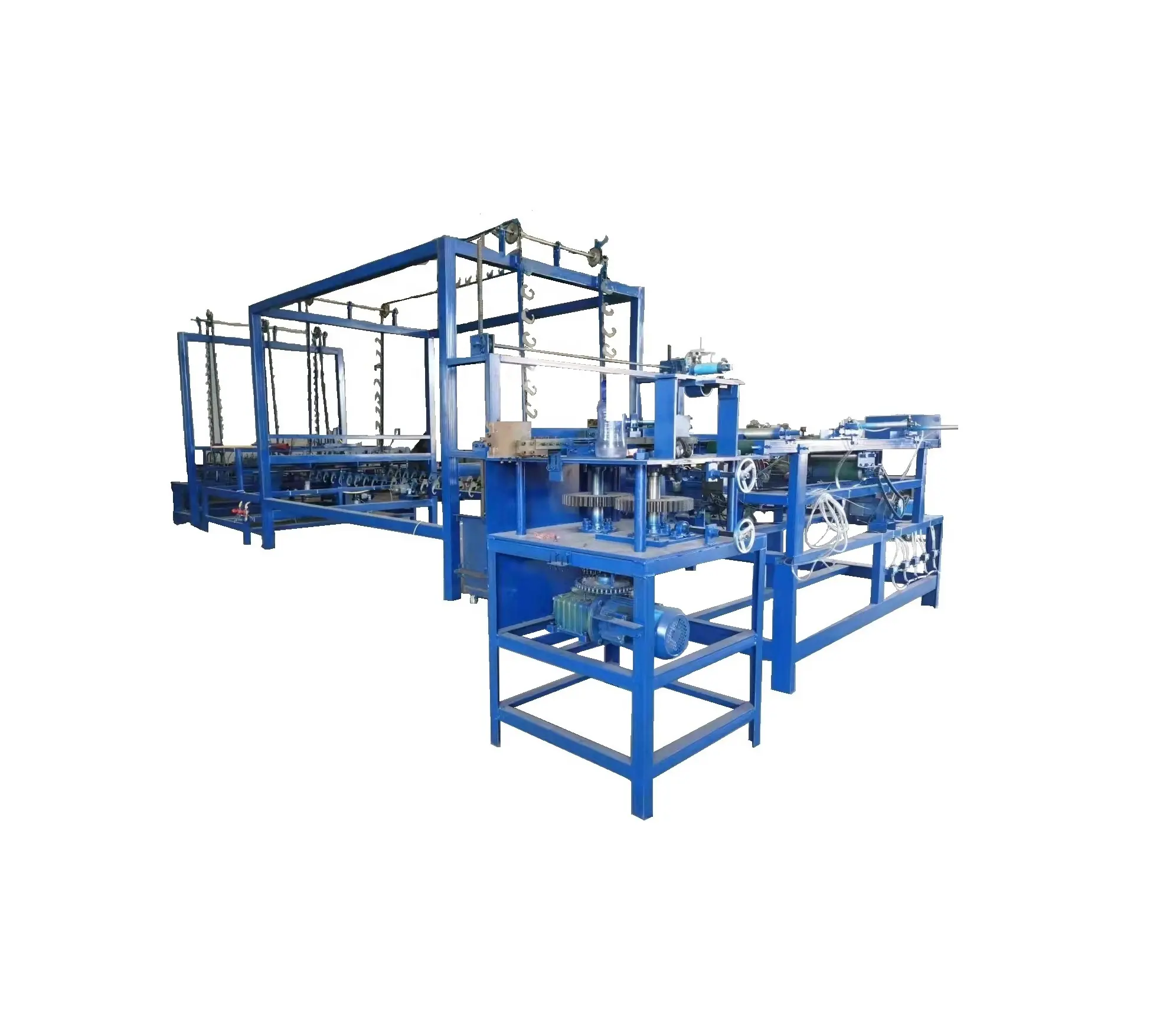 greenhouse plastic coated ZIGZAG WIRE making machine production line