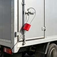 Maßgefertigte Diebstahlsichere Edelstahl-Drahtseilplombe Metallstreifenplombe für Versandcontainer LKWs Logistik Kraftstofftanks