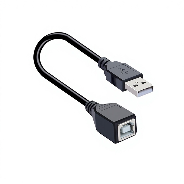 USB a Male to USB B Female Printer Cable Extension Cable USB AM-BF with Bare Copper Wire