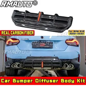 Kit carrosserie pour BMW G42 2022-2023, diffuseur de pare-chocs arrière BMW G42, kit carrosserie en fibre de carbone véritable, spoiler style MP, accessoires de voiture - Product Image 2