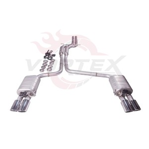 ท่อไอเสีย Vortex SS304 Valvetronic สำหรับ Audi A6 A7 2.0T 3.0T ระบบ Catback สำหรับรถแข่งสมรรถนะสูง - Product Image 1