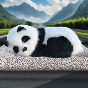 Lindo Ambientador de Coche de Peluche Corto con Diseño de Perro/Gato, Paquete de Carbón de Bambú, 31cm-50cm, Adorno Creativo para Interiores - Product Image 2