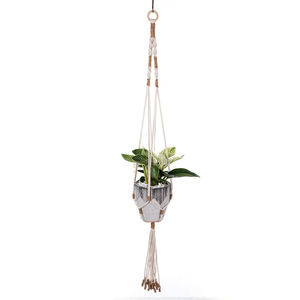 Corde en coton écologique tressée à la main pour la décoration Art Déco DIY, idéale pour suspendre des paniers, des pots de fleurs et des décorations de chambre. - Product Image 2