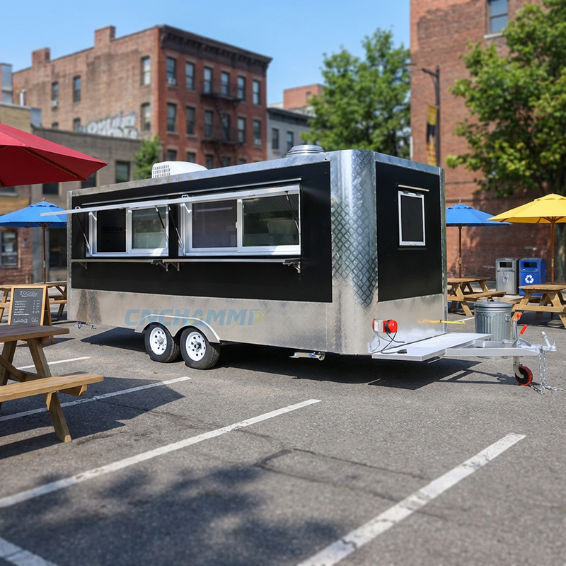 Chammp Commercial Stainless Steel Mobile Food