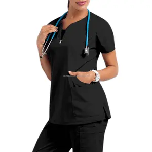 GloriousIn RTS scrubs 2023 dental clinic nursing spa uniforms male printed shoes wicking infinity brand plus size med couture