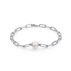 Elegante Pulsera de Perlas de Agua Dulce en Oro Sólido de 9K/14K/18K, Cadena de Eslabones Minimalista para Joyería de Lujo Diaria - Product Image 6