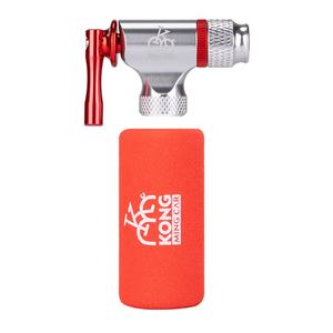 <span class=keywords><strong>Pompe</strong></span> à <span class=keywords><strong>CO2</strong></span> pour pneu de vélo, mini, en alliage d'aluminium, argent, 30-50 PSI, manomètre, valves Presta/Schrader, jeu de manchons (cartouches de <span class=keywords><strong>CO2</strong></span> non incluses) - Product Image 2