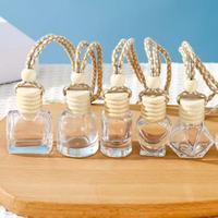 Flacon compte-gouttes en verre scellé de 6 ml et 10 ml, sérigraphié, pour divers accessoires de suspension de voiture, flacon de parfum vide, flacon diffuseur