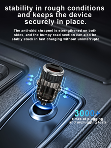 Caricabatterie per Auto SUNDA 36W 18W, Adattatore a Ricarica Rapida con Doppia Porta USB-<span class=keywords><strong>C</strong></span> e USB-A, Caricatore <span class=keywords><strong>2</strong></span> in 1 per Telefono - Product Image 4