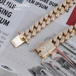 Collar de Cadena Cubana para Hombre de Alta Calidad Europea, Estilo Hip Hop, con Cristales - Product Image 5