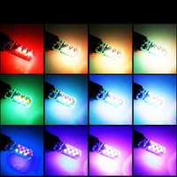 T10 RGB W5W 194 168 COB 12SMD Canbus Auto-LED-Begrenzung leuchte mit Fernbedienung Blitz blitzs ignal lampe Keil lese lampe