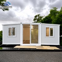 Maison préfabriquée moderne à double aile de 20, 30 ou 40 pieds, 1 à 4 chambres, avec aménagement intérieur personnalisable pour cuisine et salle de bain, type conteneur