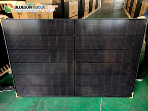 Panel Solar <span class=keywords><strong>Bluesun</strong></span> de 450 Watts Tipo N Topcon 450W 460W 470W Totalmente Negro Bifacial 460WP Paneles Solares Residenciales - Product Image 3